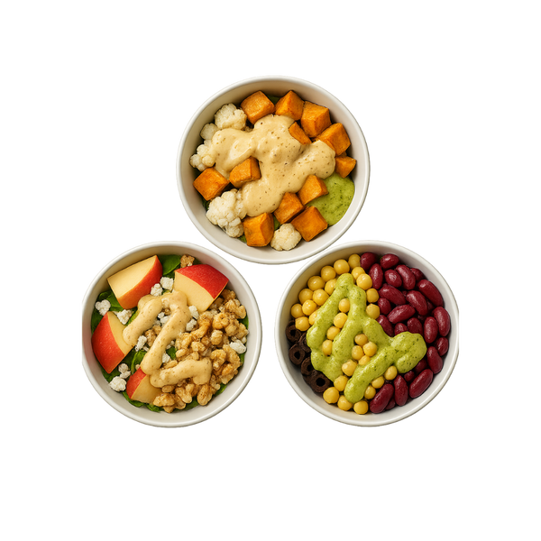 Salata Sevdiren Tarifler: 3 Salata + 3 Sos