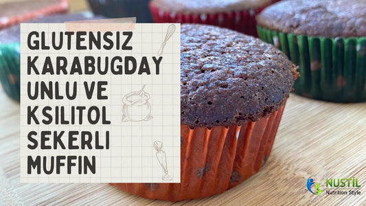 Glutensiz Karabuğday Unlu ve Ksilitollu Muffin⠀