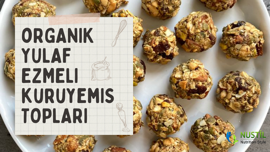 Organik Yulaf Ezmeli Kuruyemiş Topları