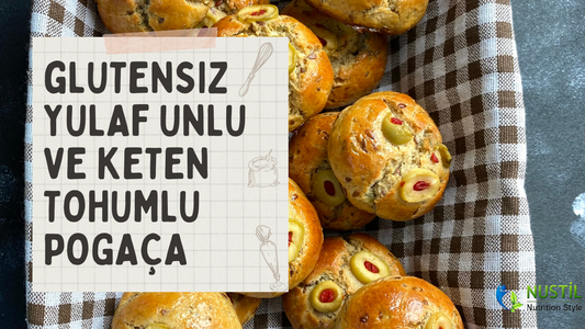 Glutensiz Yulaf Unlu ve Keten Tohumlu Poğaça