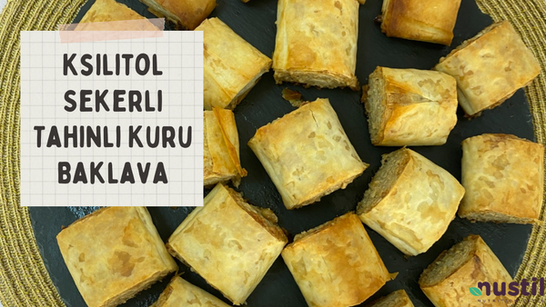 Ksilitol Şekerli Tahinli Kuru Baklava
