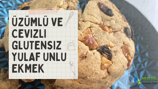 Üzümlü ve Cevizli Glutensiz Yulaf Unlu Ekmek