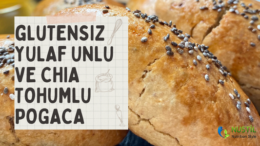 Glutensiz Yulaf Unlu ve Chia Tohumlu Poğaça