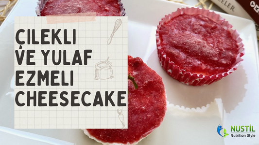Çilekli ve Yulaf Ezmeli Cheesecake