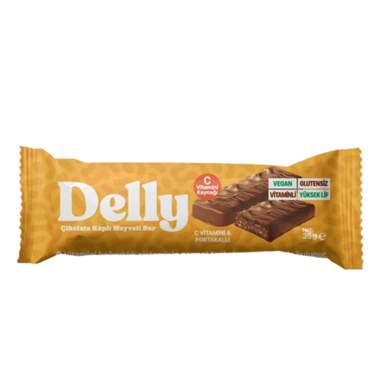 DELLY Çikolata Kaplı C Vitaminli Meyveli Bar 35g