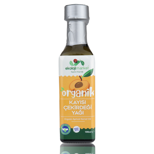 EKOLOJİ MARKET Organik  Kayısı Çekirdeği Yağı Soğuk Sıkım 100ml
