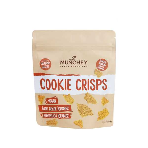 MUNCHEY Cookie Crisps Zencefil & Tarçın 40g