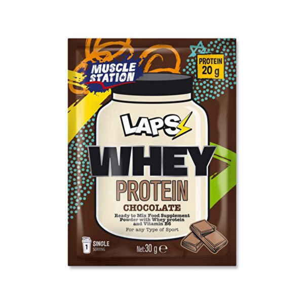MUSCLE STATİON Laps Whey Çikolatalı Protein 30g