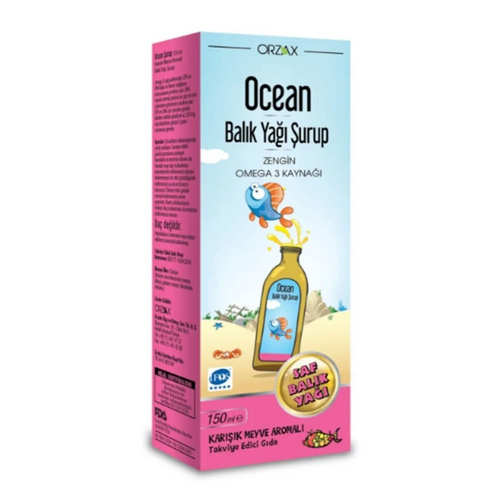 ORZAX Ocean Karışık Meyveli Balık Yağı Şurubu 150 ml