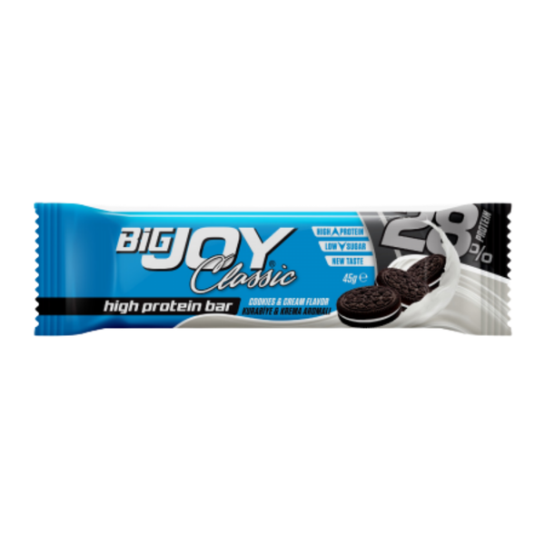 BİGJOY Classic High Protein Bar Cookies Cream 45g