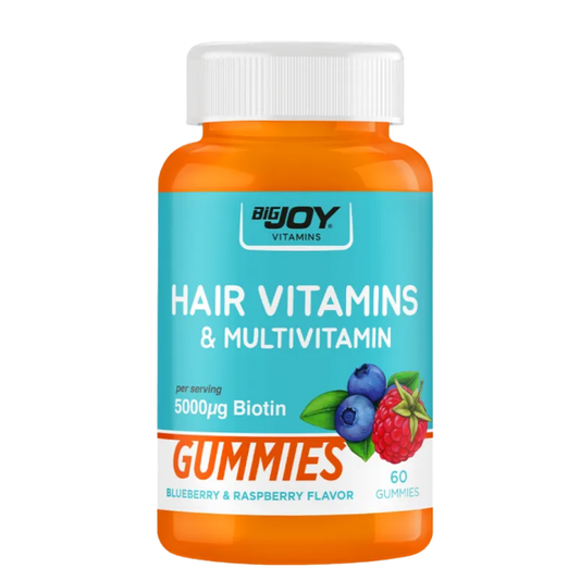 BİGJOY Vitamins Hair Vitamins & Multivitamin 60 Gummies