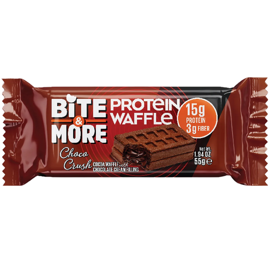 BITE&MORE Protein Waffle Çikolatalı 55g