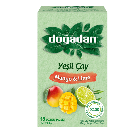 DOĞADAN Yeşil Çay Mango & Lime 18'li
