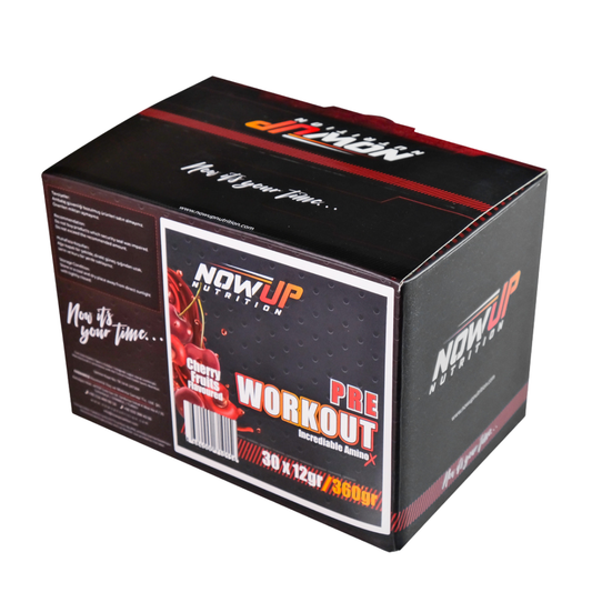 NOWUP Pre Workout Incredible Effect Amino Asit Kiraz Aromalı 12 gr x 30 Adet Saşe