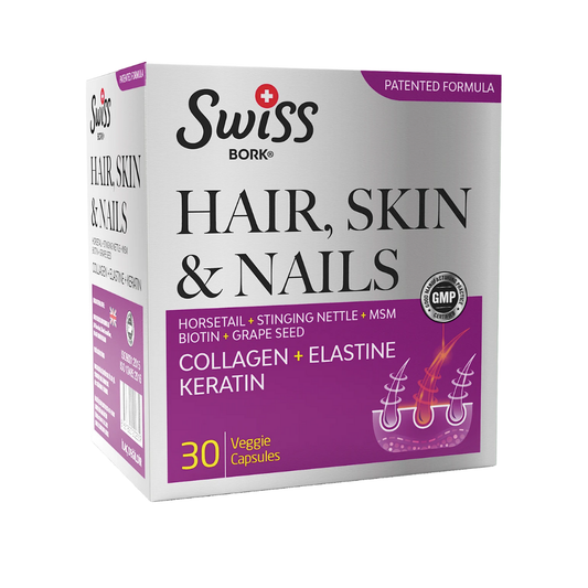 SWİSS BORK Hair Skin Nails 30 Kapsül