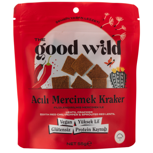 THE GOOD WILD Acılı Mercimek Kraker 55g