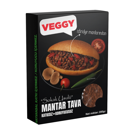 VEGGY Sokak Usulü Mantar Tava 200g