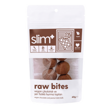 Görseli Galeri görüntüleyiciye yükleyin, SLİMPLUS Kakao Vegan Çikolatalı Glutensiz Raw Bites Hurma Topları 60gr
