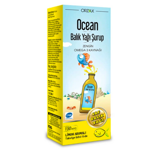 ORZAX Ocean Omega3 Şurup 150 ml - Limon