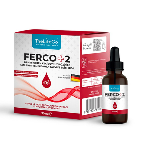 TheLifeCo Ferco 2 Değerlikli Demir Damlası 30 ml