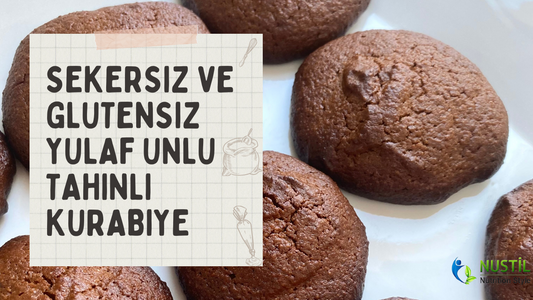 Şekersiz ve Yulaf Unlu Tahinli Kurabiye