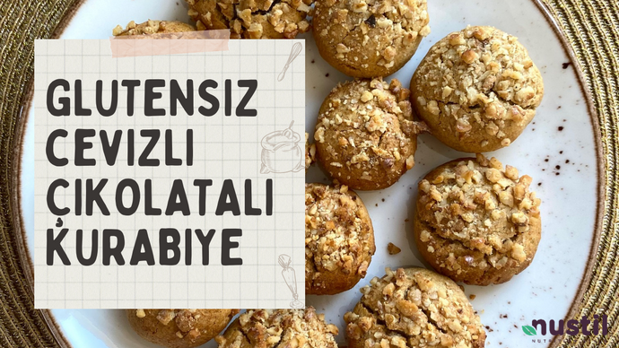 Glutensiz Cevizli Çikolatalı Kurabiye