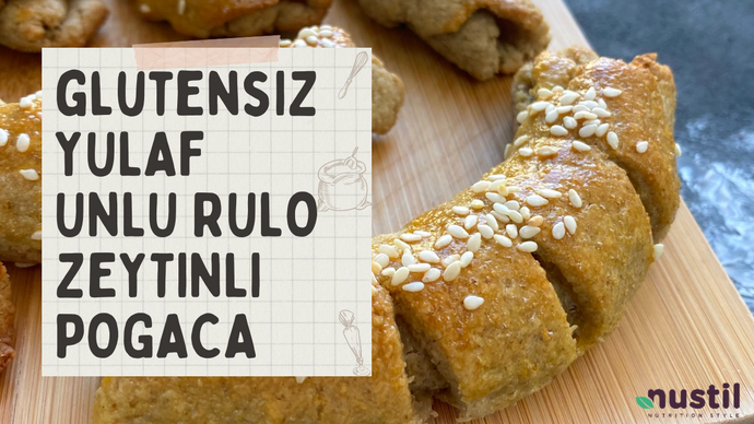 Glutensiz Yulaf Unlu Rulo Zeytinli Poğaça