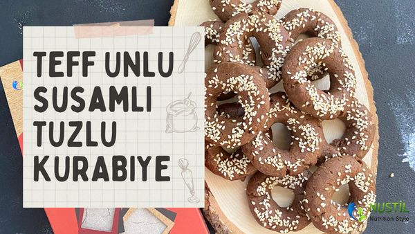 Teff Unlu Susamlı Tuzlu Kurabiye 
