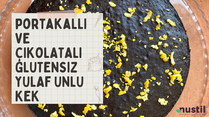 Portakal ve Çikolatalı Glutensiz Yulaflı Kek