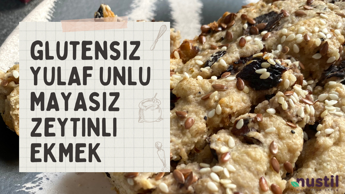 Yulaf Unlu Mayasız Zeytinli Ekmek Tarifi