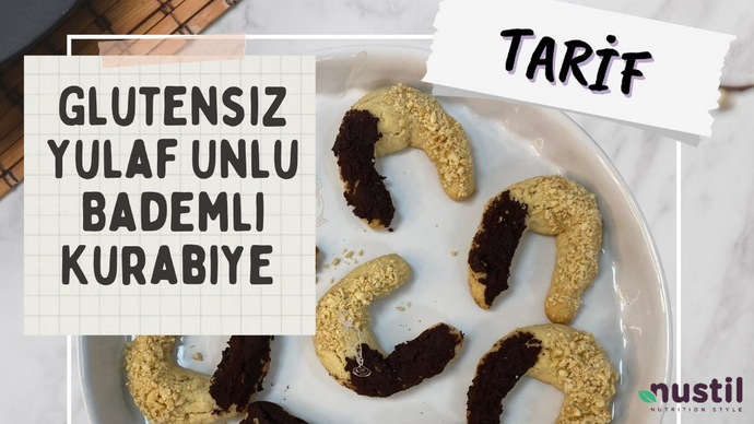 Glutensiz Yulaf Unlu Bademli Kurabiye