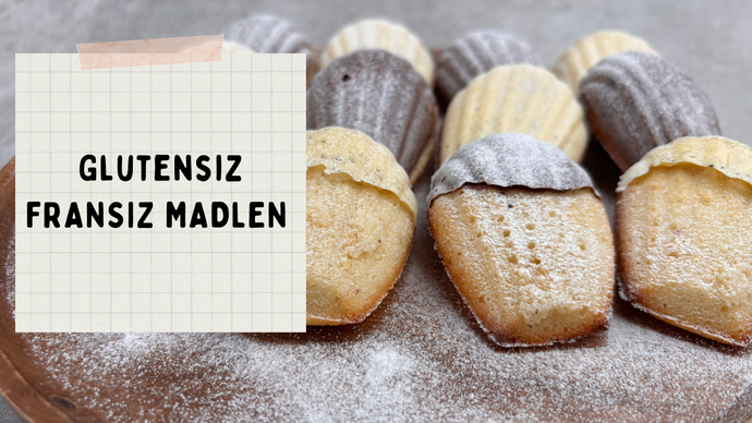 Glutensiz Yulaf Unlu Klasik Fransız Madlen Kek