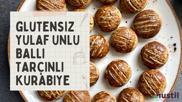 Glutensiz Yulaf Unlu Ballı Tarçınlı Kurabiye