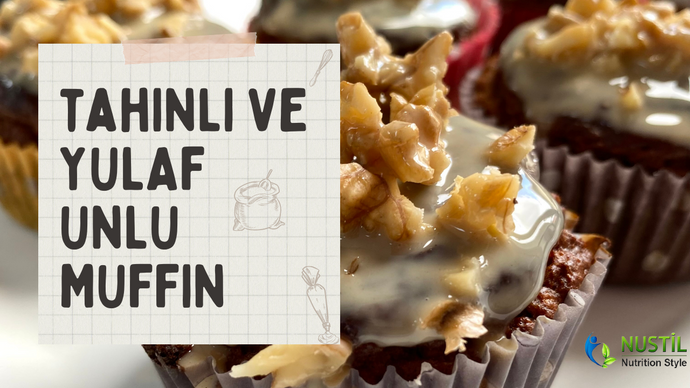 Tahinli ve Yulaf Unlu Muffin