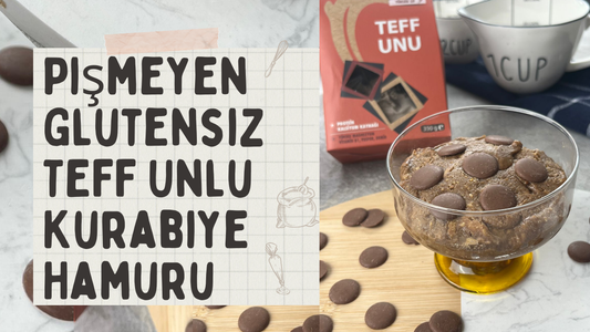 Pişmeyen Glutensiz Teff Unlu Kurabiye Hamuru 🍪