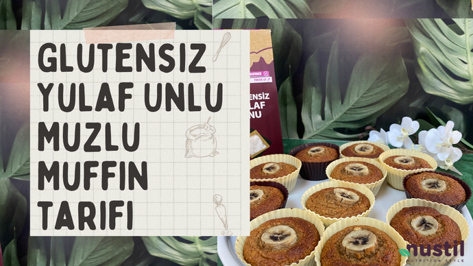 Glutensiz Yulaf Unlu Muzlu Muffin Tarifi