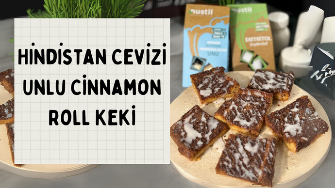 Hindistan Cevizi Unlu Cinnamon Roll Keki