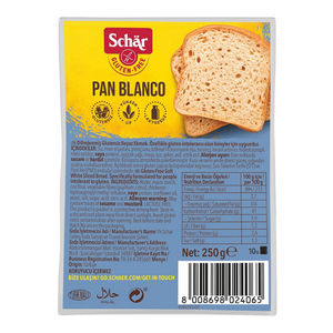 SCHAR Pan Blanco Glutensiz Dilimli Ekmek 250 g