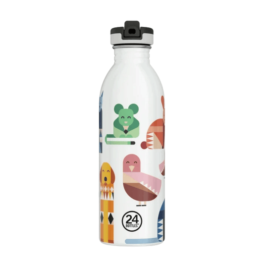 24BOTTLES Kids Bottle Best Friends Paslanmaz Çelik Çocuk Su Matarası 500ml