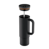 24BOTTLES Straw Cup Tuxedo Black Pipetli Paslanmaz Çelik Termos 800ml