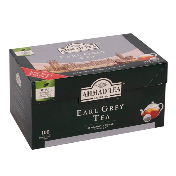 AHMAD TEA Earl Grey Demlik Poşet Çay 3,2g X 100 Adet