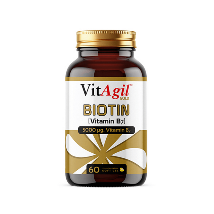 ALLERGO Vitagil Gold Biotin 5000 Mcg 60 Kapsül