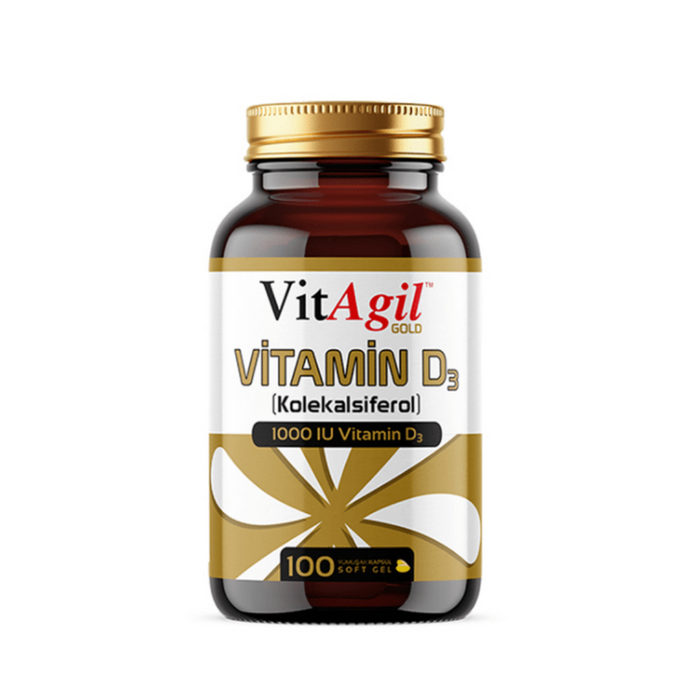 ALLERGO Vitagil Gold Vitamin D3 1000 Iu 100 Kapsül