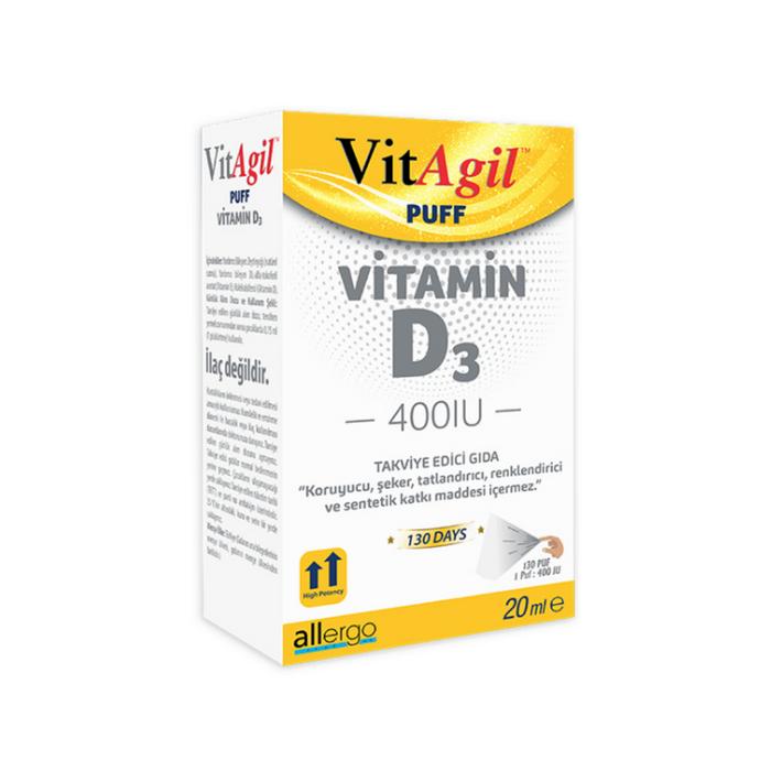 ALLERGO Vitagil Puff D3 Vitamini 400 Iu 20 ml Sprey