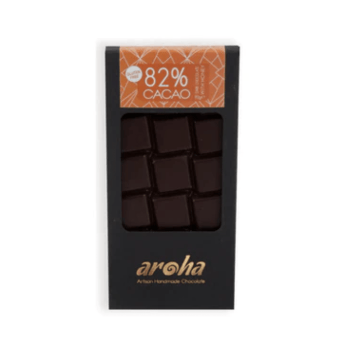 AROHA %82 Bitter Ghana Ballı Çikolata 90g