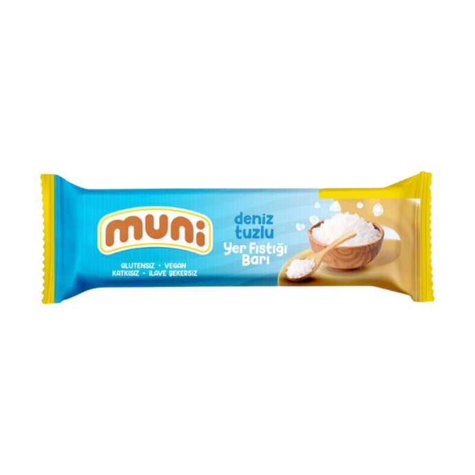 MUNİ Deniz Tuzlu Yer Fıstığı Barı 40g