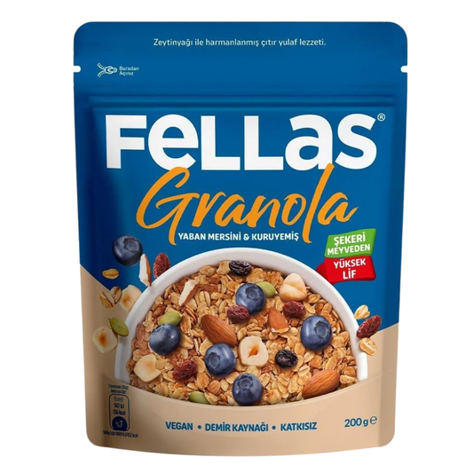 FELLAS Granola Yaban Mersini & Kuruyemiş 200g
