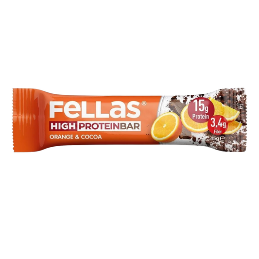 FELLAS Yüksek Protein Bar - Portakal & Kakao 45g