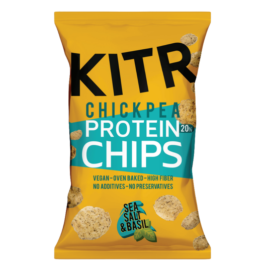 KITR Deniz Tuzlu ve Fesleğenli Yüksek Proteinli Nohut Cipsi 50g