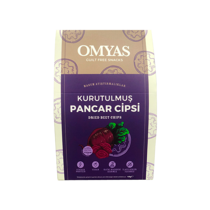 OMYAS Kurutulmuş Pancar Cipsi 40g